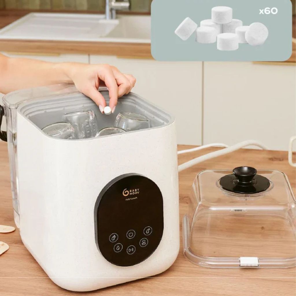 Babymoov Lave-biberons et stérilisateur NutriWash Beige