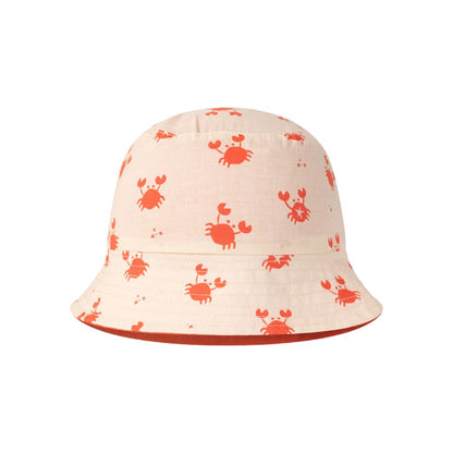 SwimEssentials Chapeau de plage Oh Crab Rouge Blanc