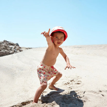 SwimEssentials Chapeau de plage Oh Crab Rouge Blanc