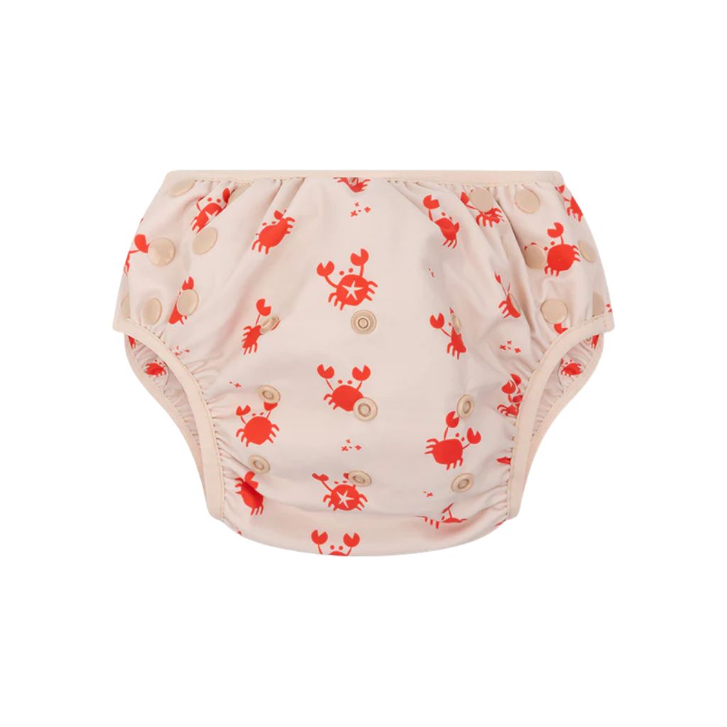 SwimEssentials Maillot de bain Oh Crab Rouge Blanc unisexe