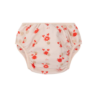 SwimEssentials Maillot de bain Oh Crab Rouge Blanc unisexe