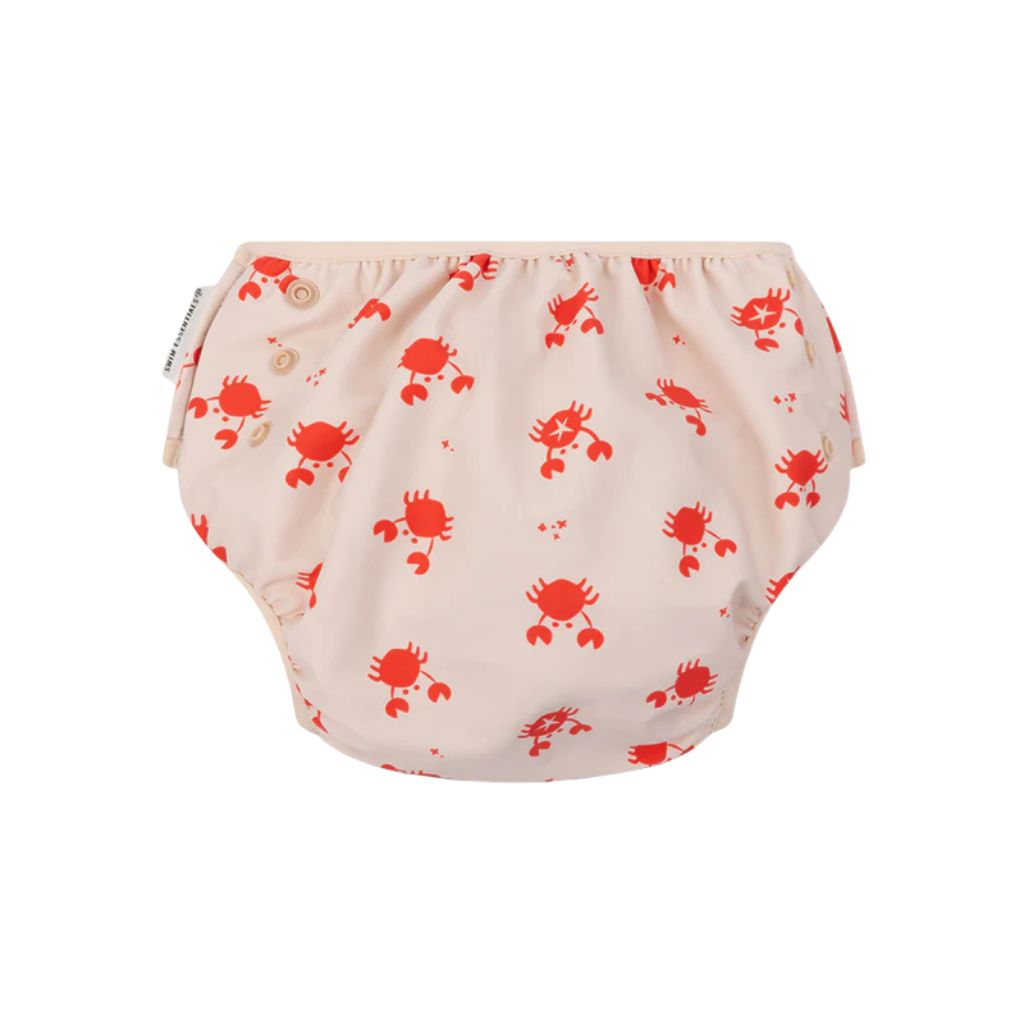 SwimEssentials Maillot de bain Oh Crab Rouge Blanc unisexe