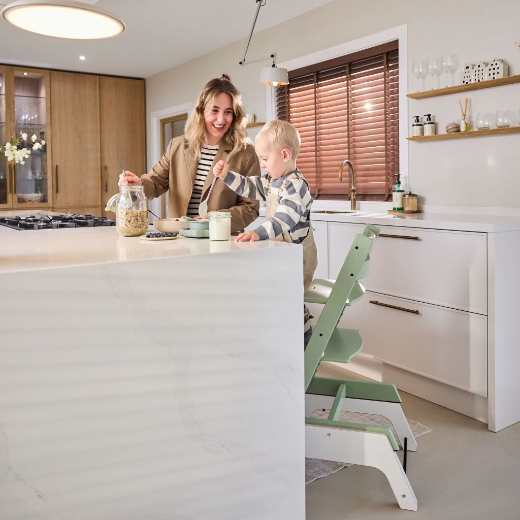BoosterMe Rehausseur Pour Chaise Haute Stokke Tripp Trapp Blanc
