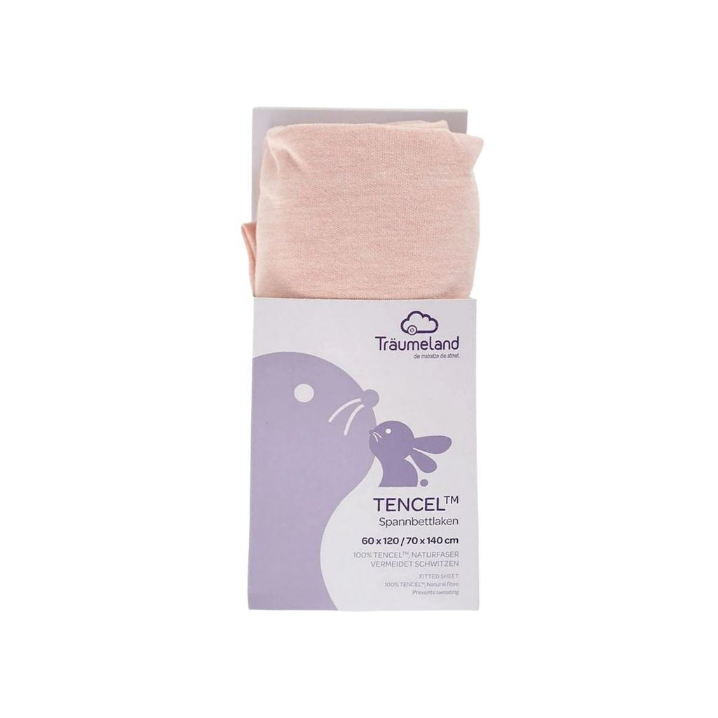 Träumeland Hoeslaken Tencel™ Smoke Rose B 60 / 70 x L 120 / 140 cm