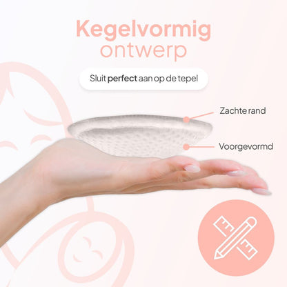 Mammie Wasbare Zoogcompressen Wit – 14 stuks