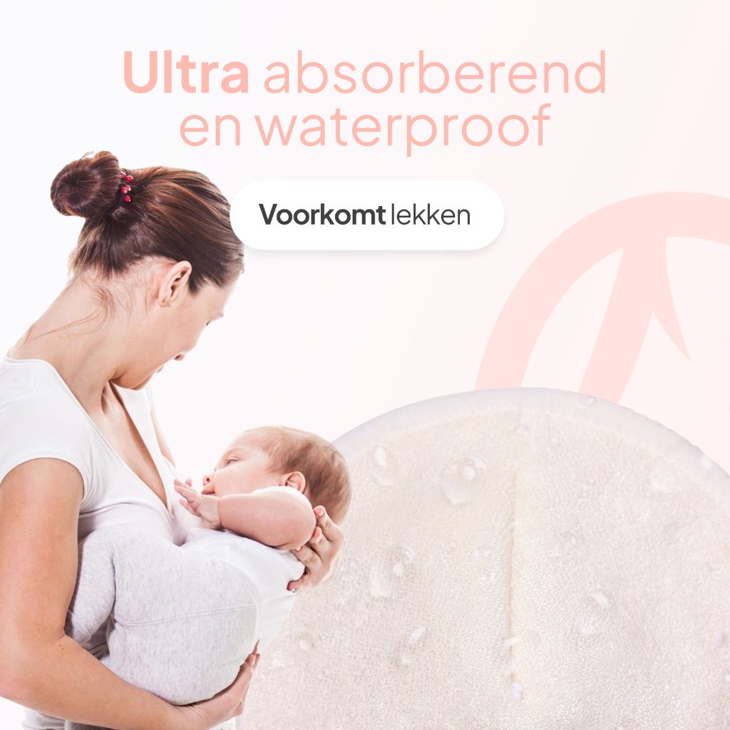 Mammie Wasbare Zoogcompressen Wit – 14 stuks