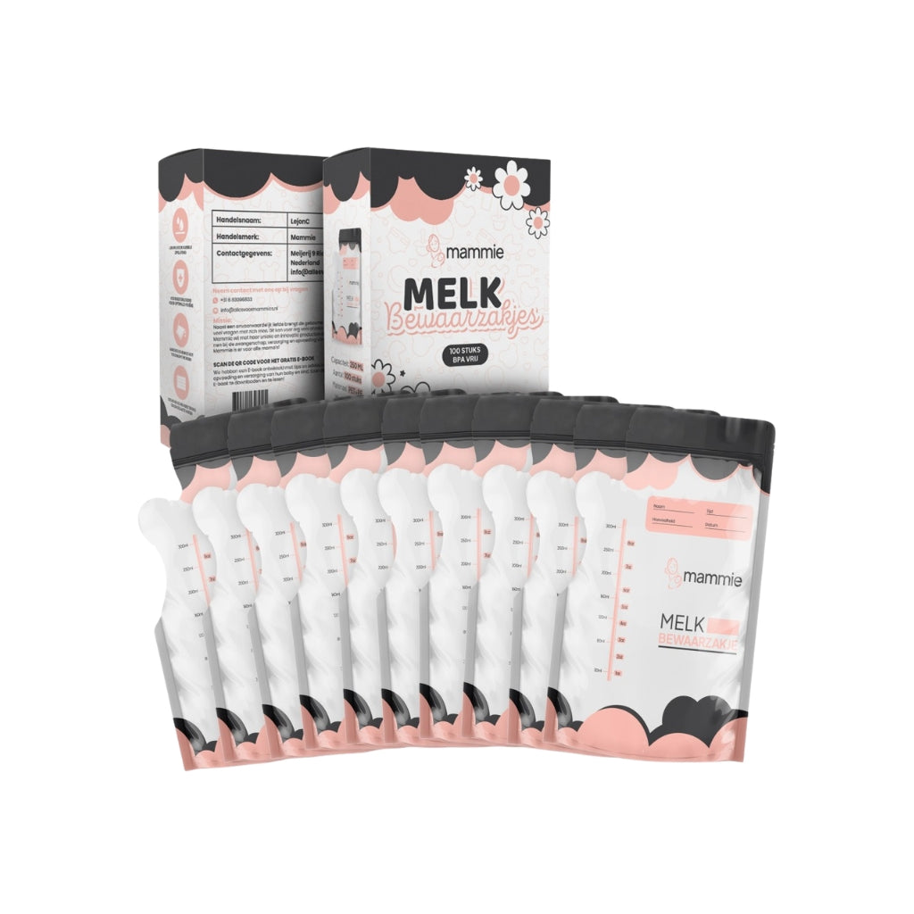 Mammie Moedermelk Bewaarzakjes – 100 stuks