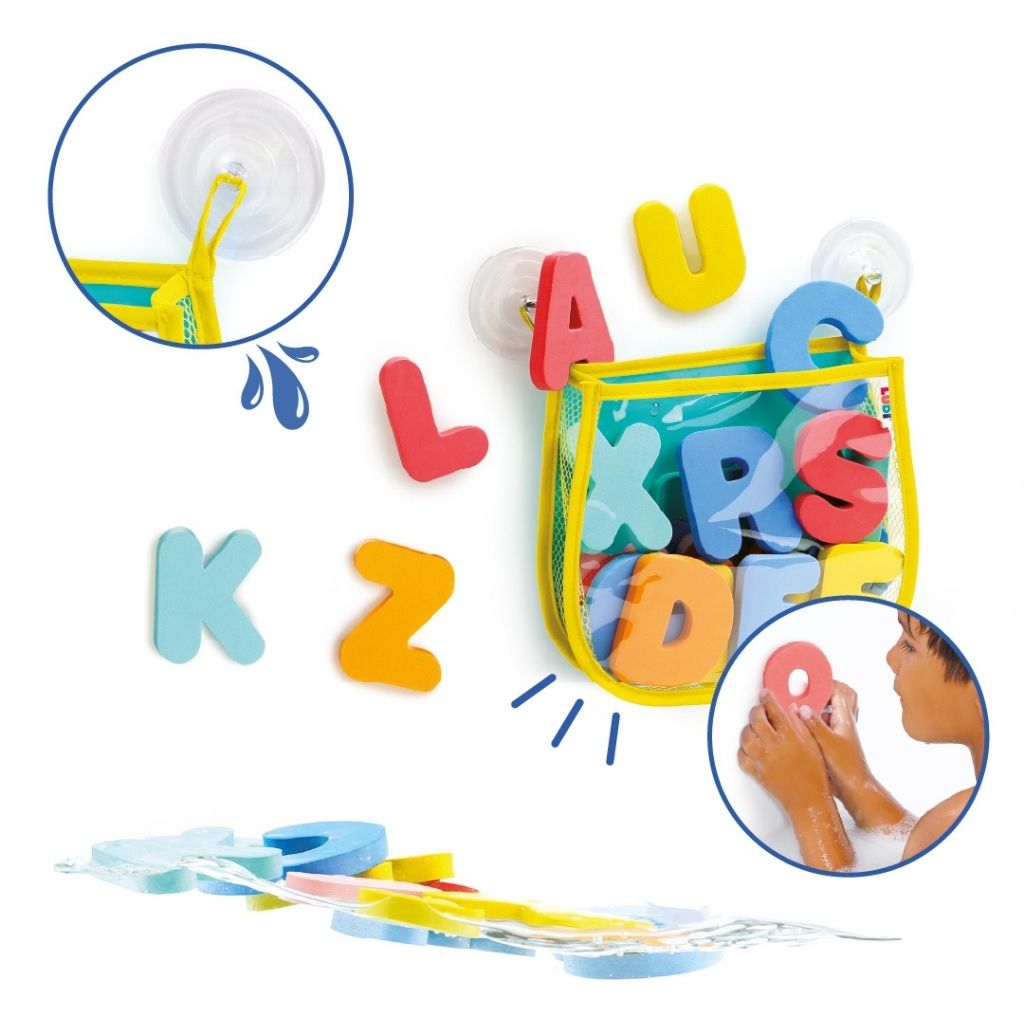 LUDI Badspeelgoed Alfabet Veelkleurig