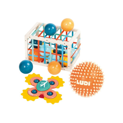 LUDI Activiteitenkubus Veelkleurig – 12 stuks