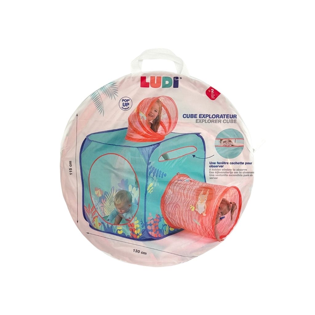 LUDI Activiteitspeeltje Ontdekkingkubus Multicolor