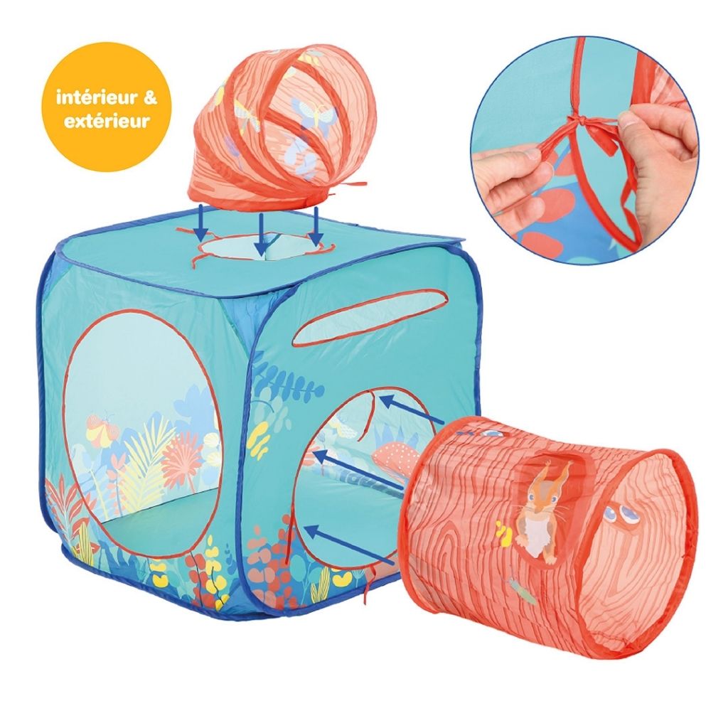 LUDI Activiteitspeeltje Ontdekkingkubus Multicolor