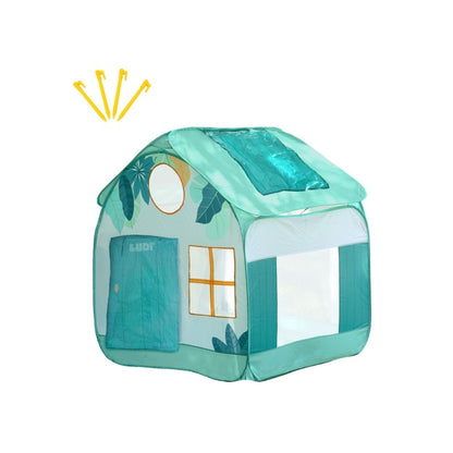 LUDI Pop Up Speelhuis Groen 120 cm x 120 cm UV50
