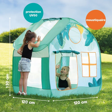 LUDI Pop Up Speelhuis Groen 120 cm x 120 cm UV50