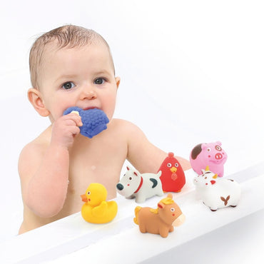 LUDI Badspeelgoed Boerderij Thema Veelkleurig – 7 stuks