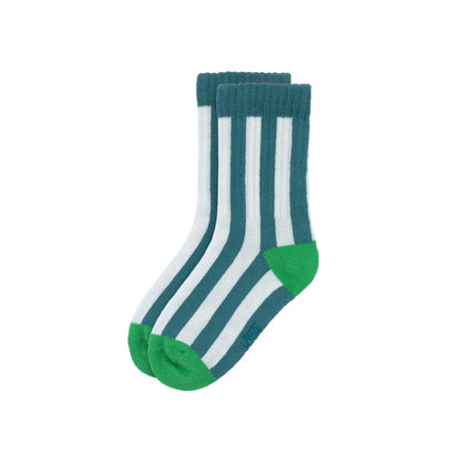 Lässig Chaussettes de tennis GOTS Dog Vert – 3 paires