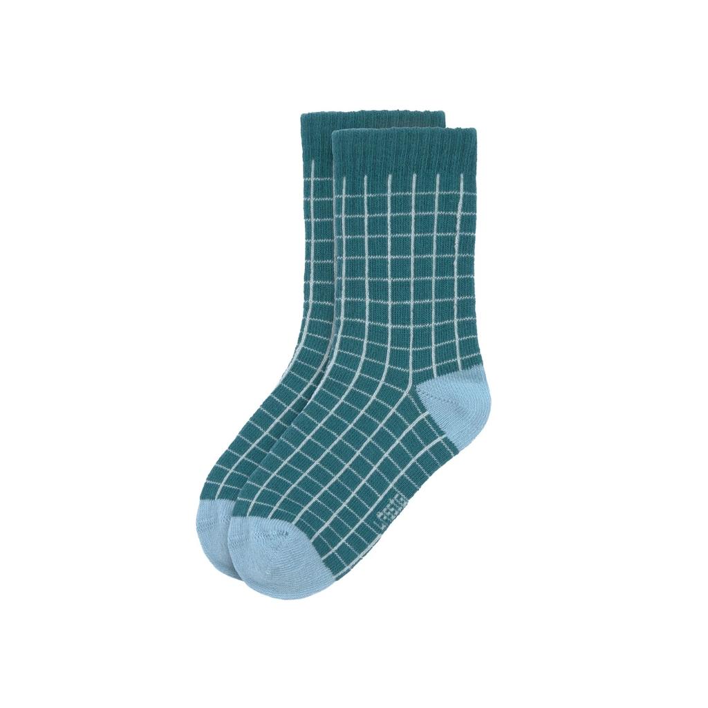 Lässig Chaussettes de tennis GOTS Dog Vert – 3 paires
