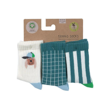 Lässig Tenniskousjes GOTS Dog Groen – 3 stuks