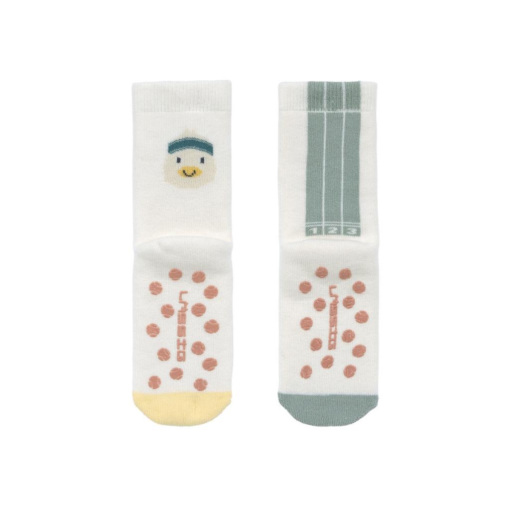 Lässig Chaussettes antidérapantes Duck Vert – 2 pièces