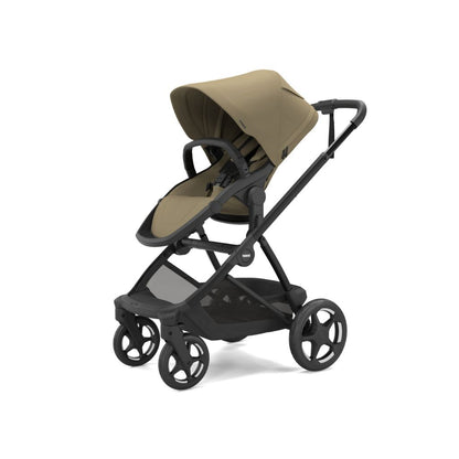Thule 3-in-1 Kinderwagen Charm Faded Khaki + Draagmand Faded Khaki + Autostoel Groep 0+ Maple Faded Khaki + Adapters voor autostoel