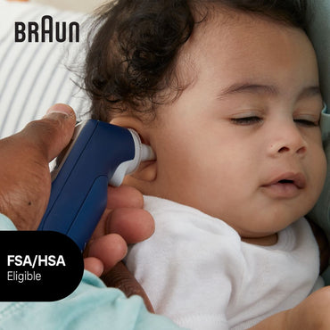 Braun Thermomètre auriculaire ThermoScan 7+ Connect Bleu