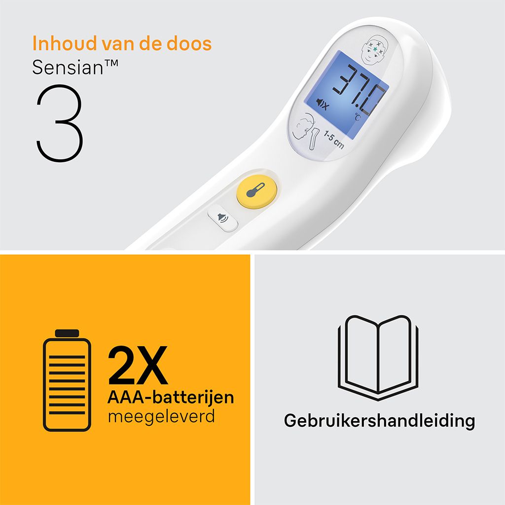 Braun Thermometer Sensian 3 White