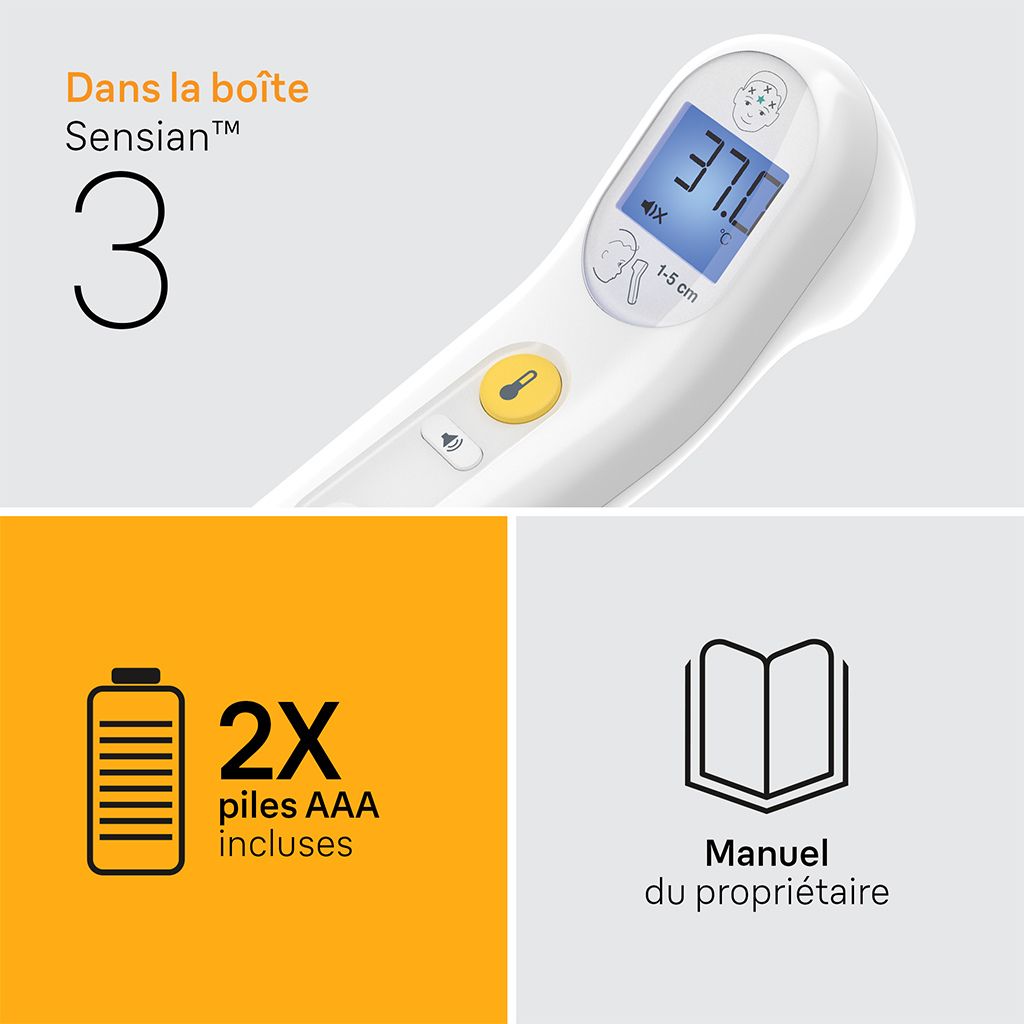 Braun Thermometer Sensian 3 White