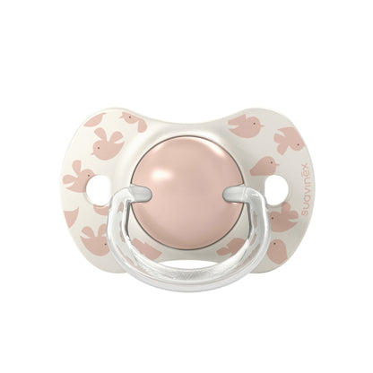 Suavinex Sucette Physiologique SX Pro 6-18 Mois Birdies En Silicone Rose - 2 pièces