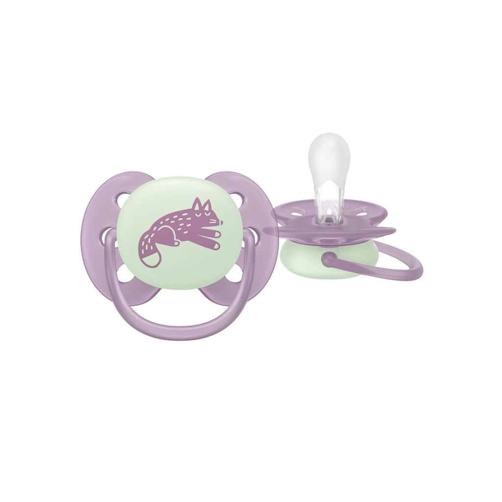 Philips AVENT Sucette +0 mois Soft Day & Night - 4 pièces
