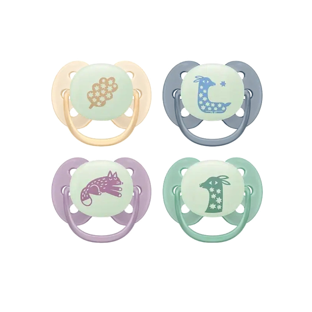 Philips AVENT Sucette +0 mois Soft Day & Night - 4 pièces