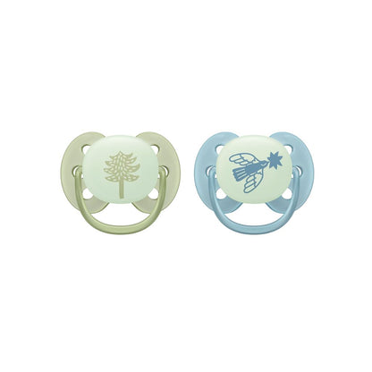 Philips AVENT Sucette +18 mois Soft Night Mystery Couleur/Motif Vert/Bleu ou Bleu/Orange