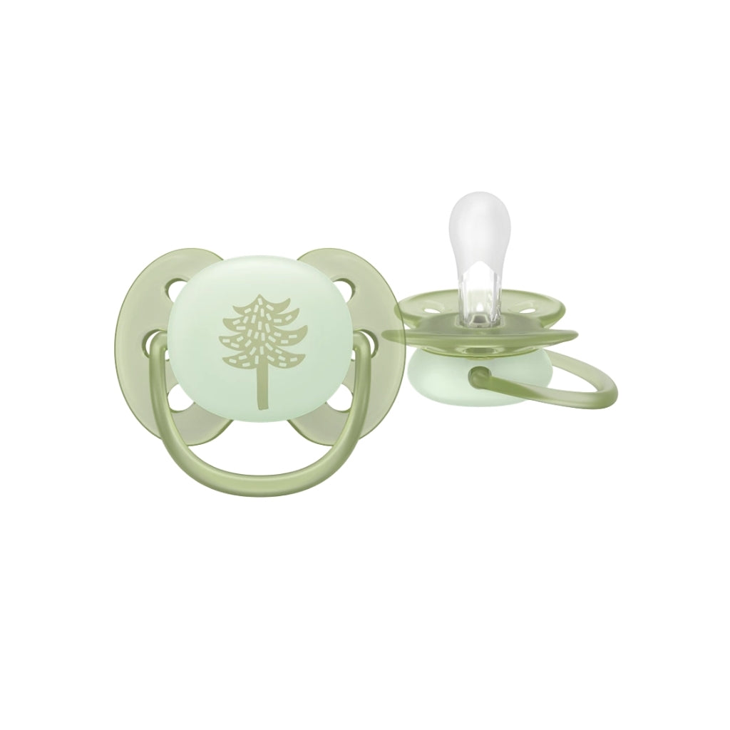 Philips AVENT Sucette +18 mois Soft Night Mystery Couleur/Motif Vert/Bleu ou Bleu/Orange