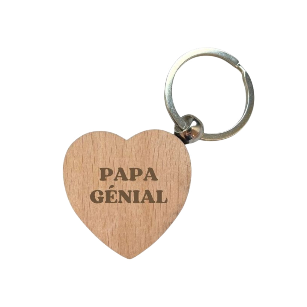 Dotti Porte-clés En Forme De Cœur "Papa Génial"