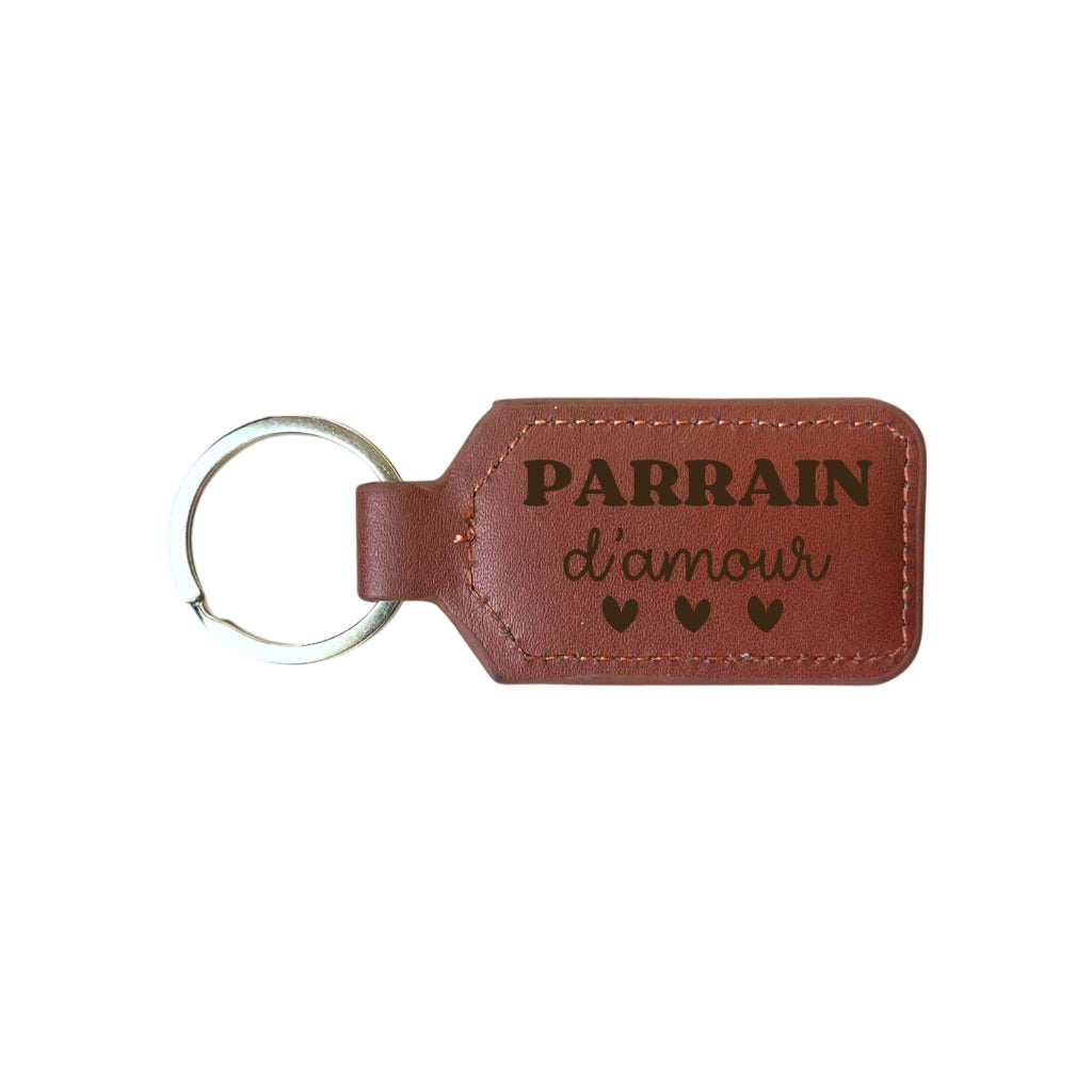 Dotti Porte-clés "Parrain d'amour" Brun