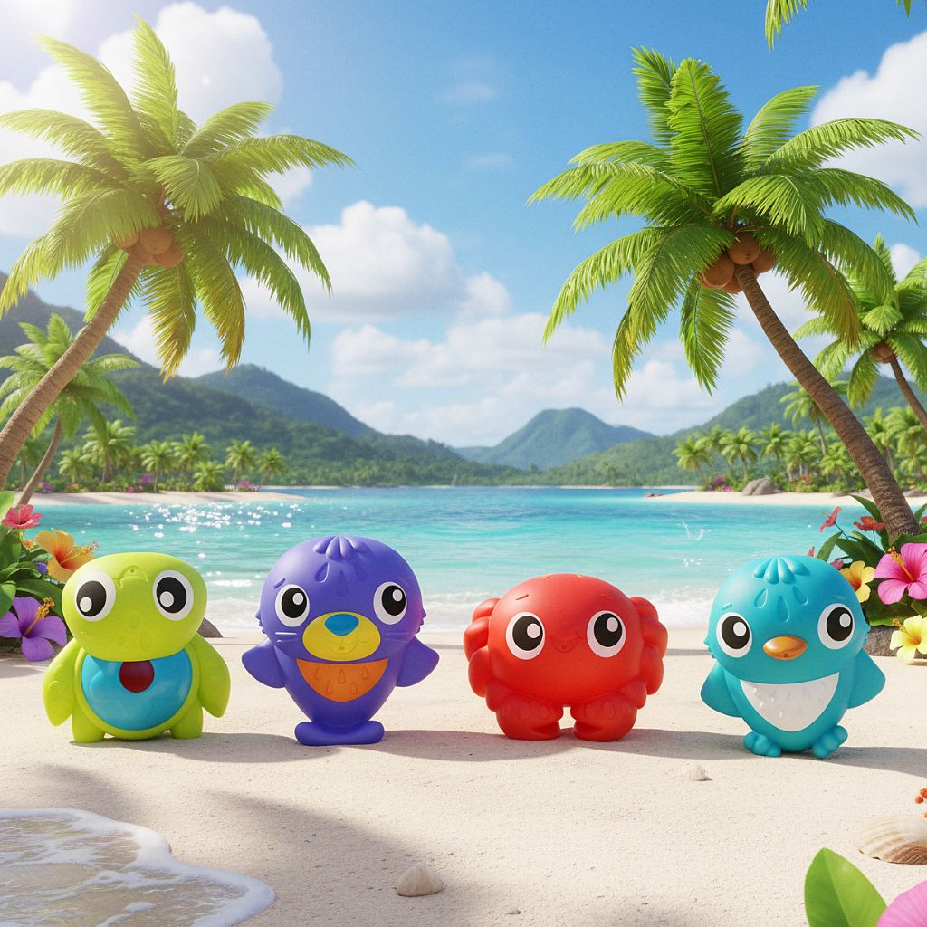Playgro Jouets De Bain Sous La Mer Squirtees