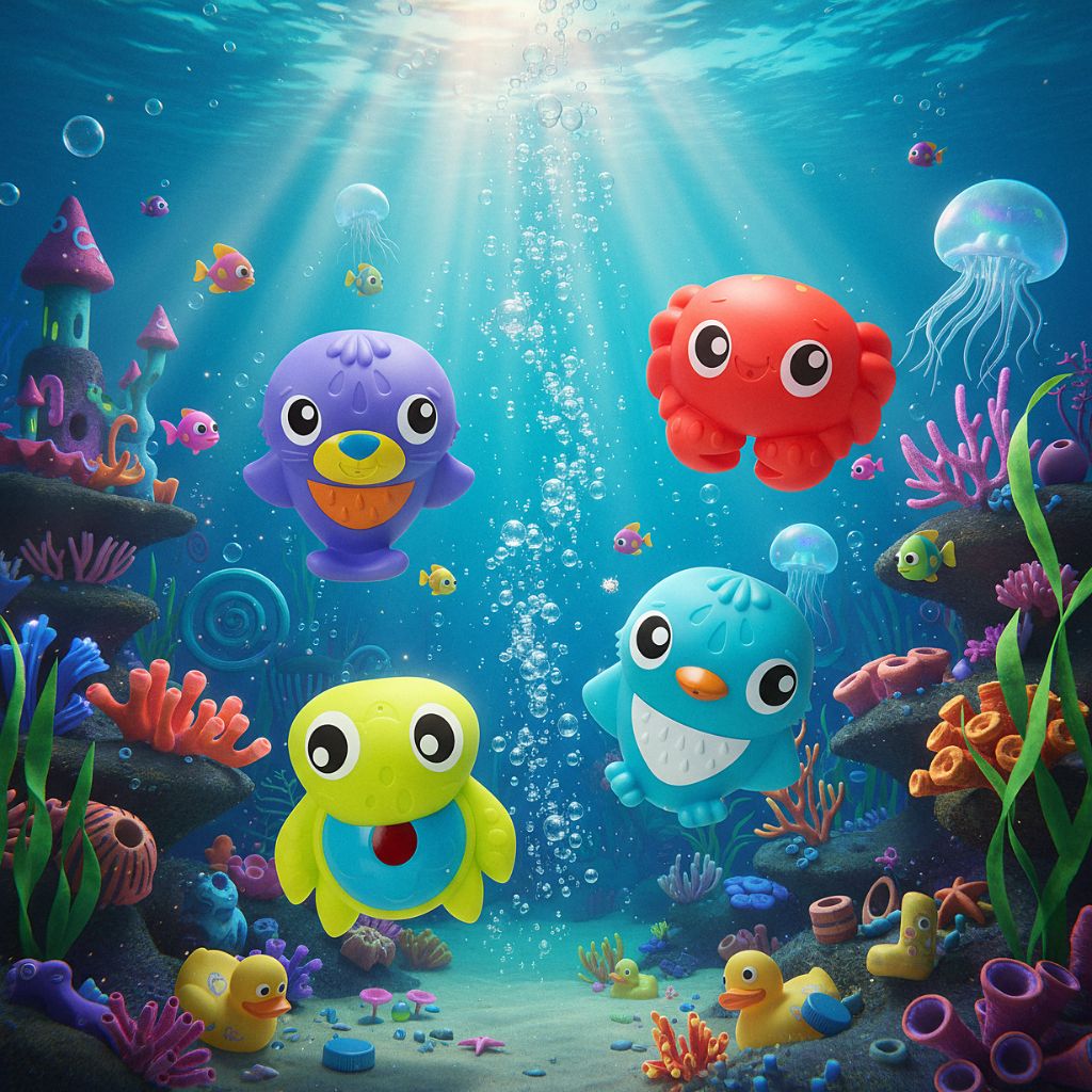 Playgro Jouets De Bain Sous La Mer Squirtees
