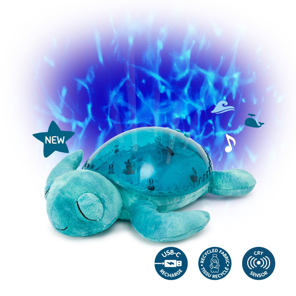 Cloud-B Tranquil Turtle Aqua Projecteur Musical Pour Bébé Bleu