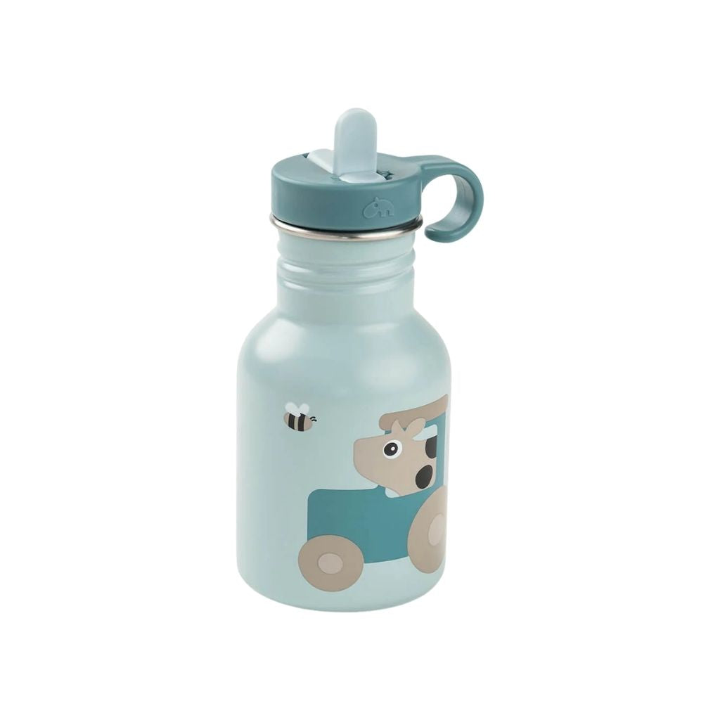 Done by Deer Drinkfles Tiny Farm Blue 350 ml