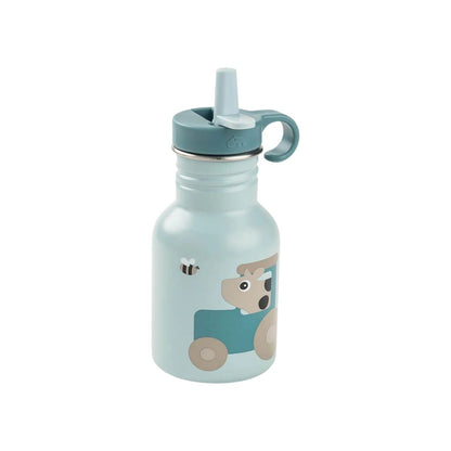 Done by Deer Drinkfles Tiny Farm Blue 350 ml