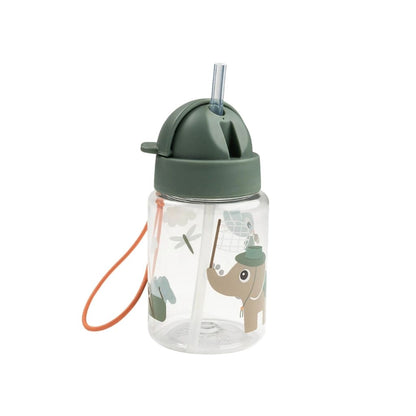 Done by Deer Drinkfles Met Rietje Tiny Trails Green 280 ml