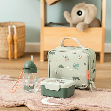 Done by Deer Drinkfles Met Rietje Tiny Trails Green 280 ml
