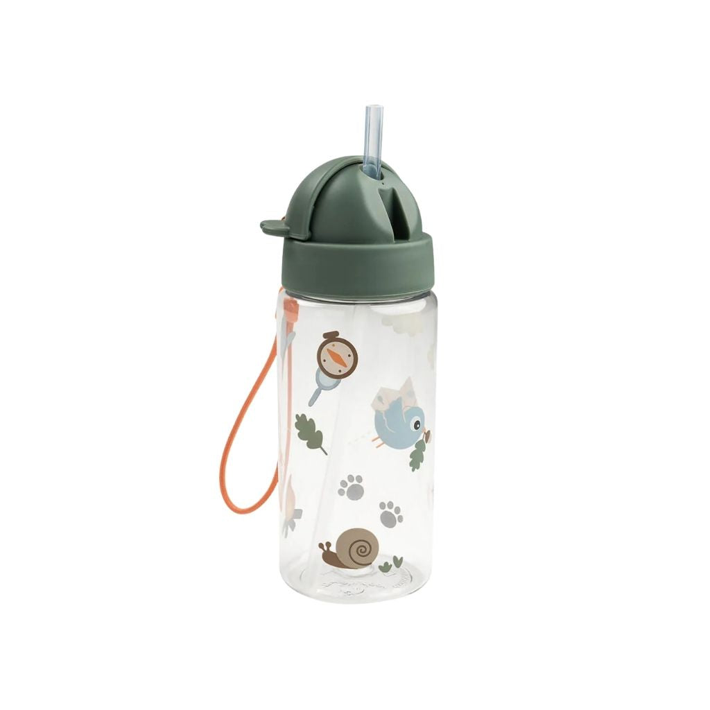 Done by Deer Gourde Avec Paille Tiny Trails Green 350 ml