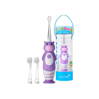 brush-baby Brosse à dents électrique WildOnes™ Holly l'hippopotame 0-10 ans
