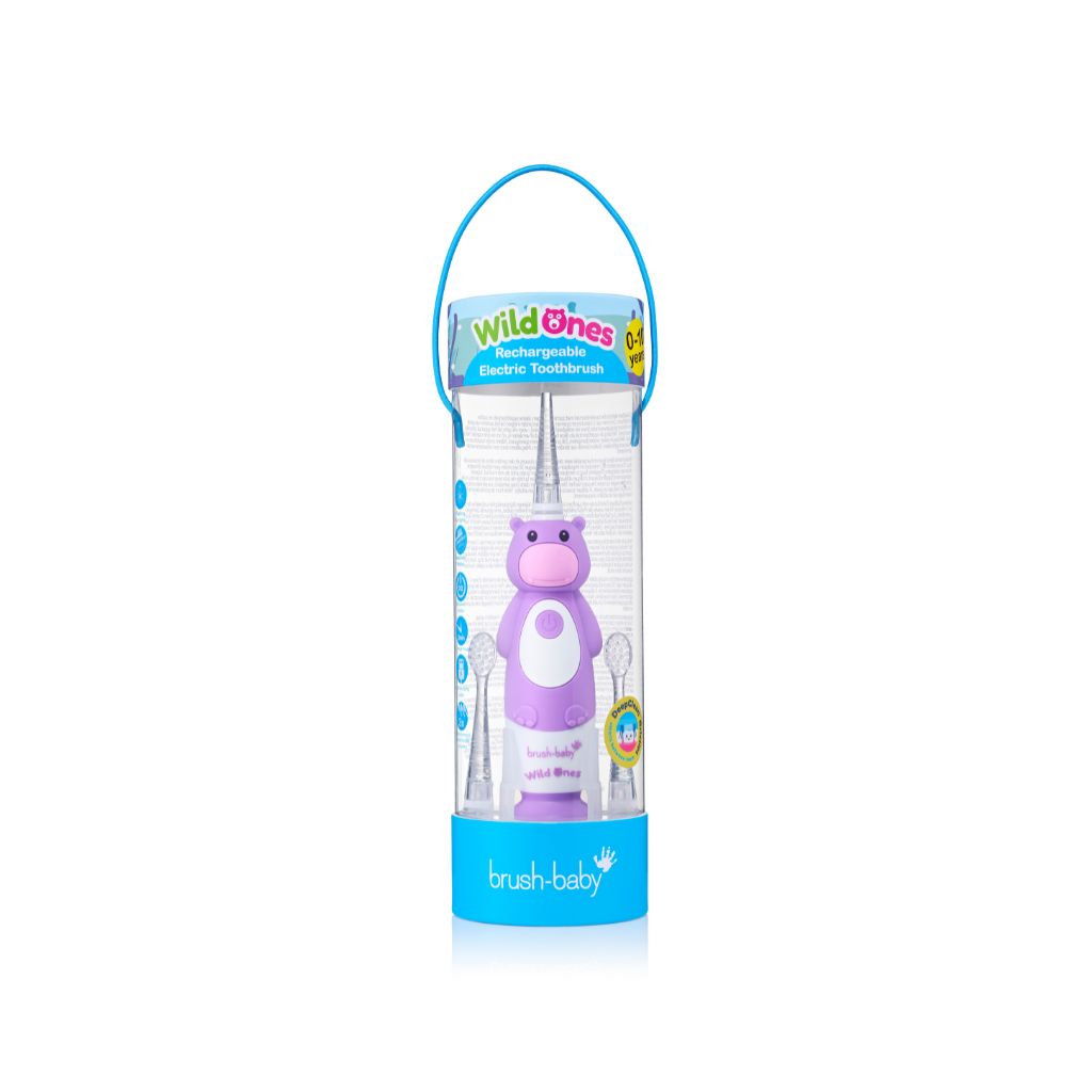 brush-baby Brosse à dents électrique WildOnes™ Holly l'hippopotame 0-10 ans