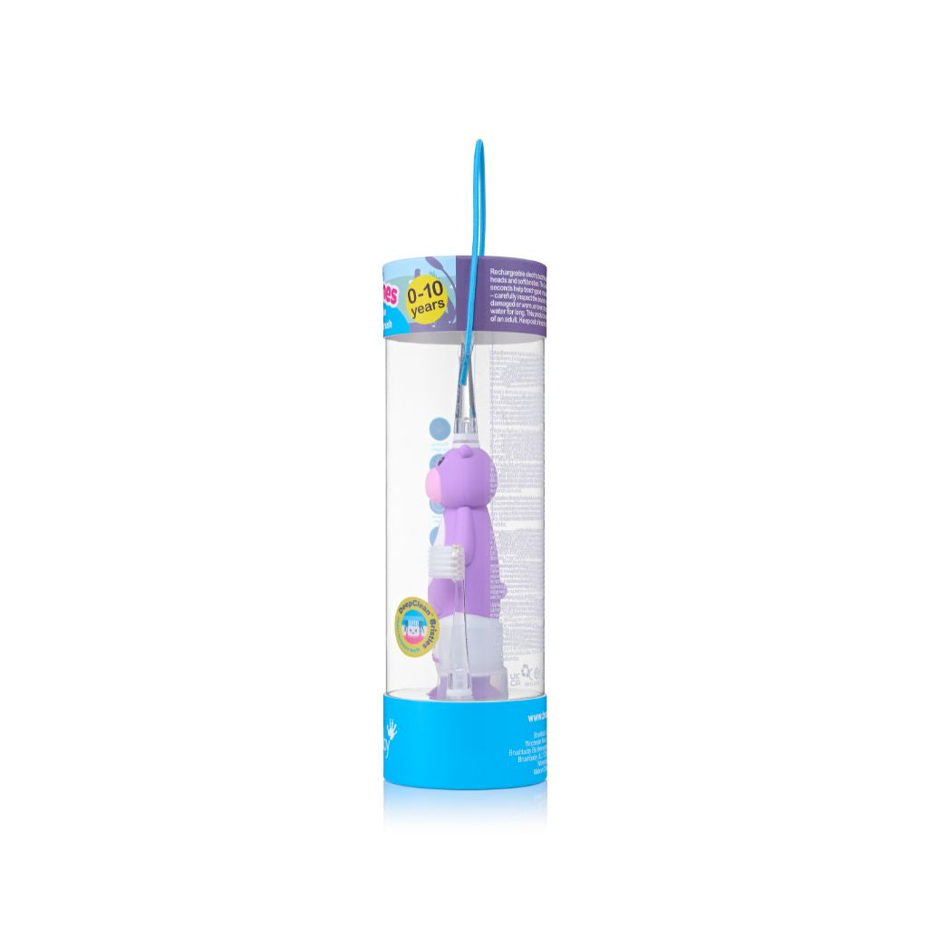 brush-baby Brosse à dents électrique WildOnes™ Holly l'hippopotame 0-10 ans