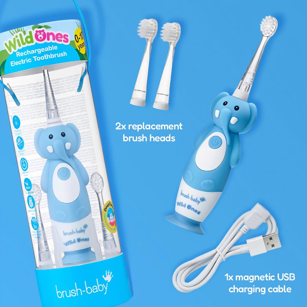 brush-baby Brosse à dents électrique WildOnes™ Evie l'éléphant 0-10 ans