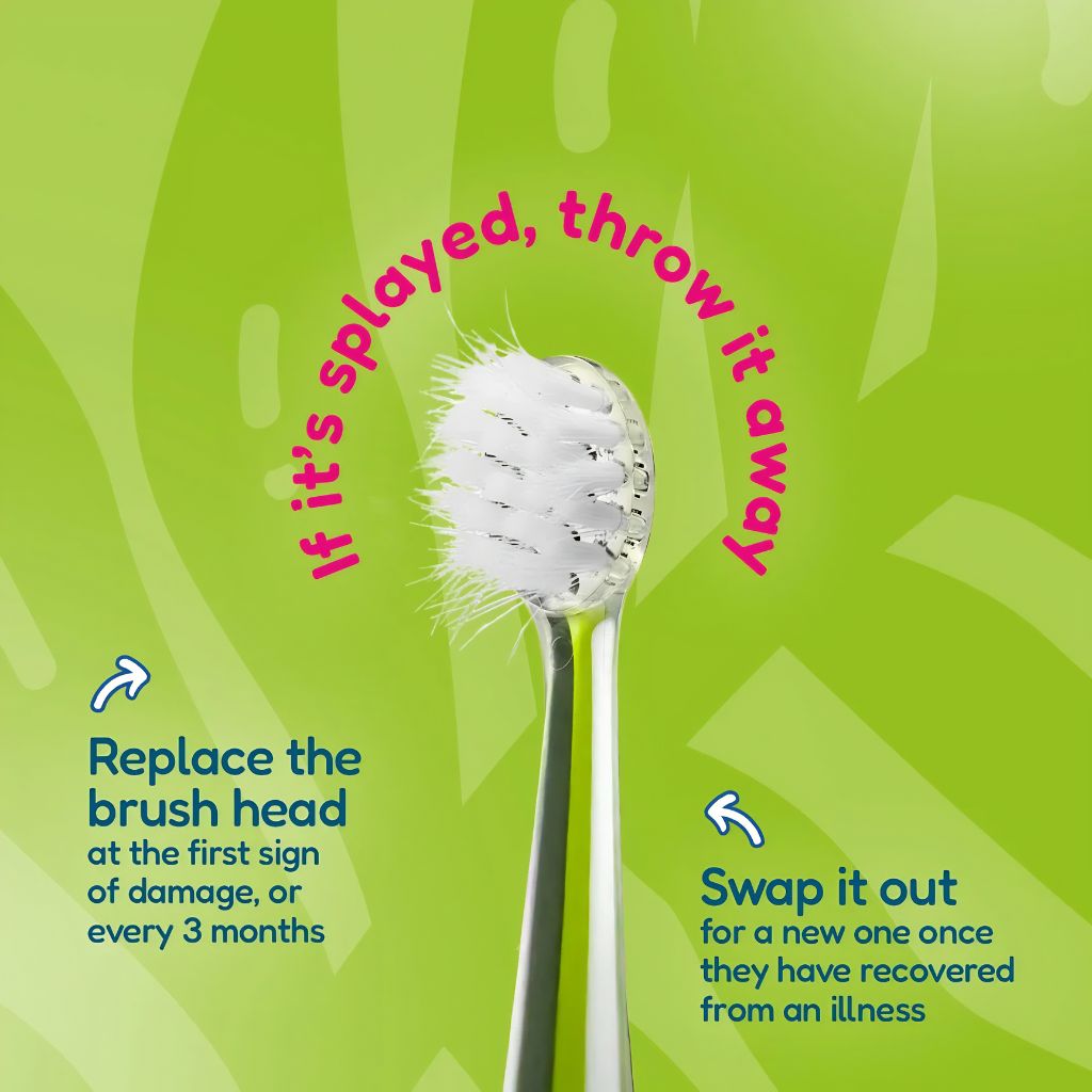 brush-baby Tête de brosse pour brosse à dents électrique WildOnes™ - 4 pièces