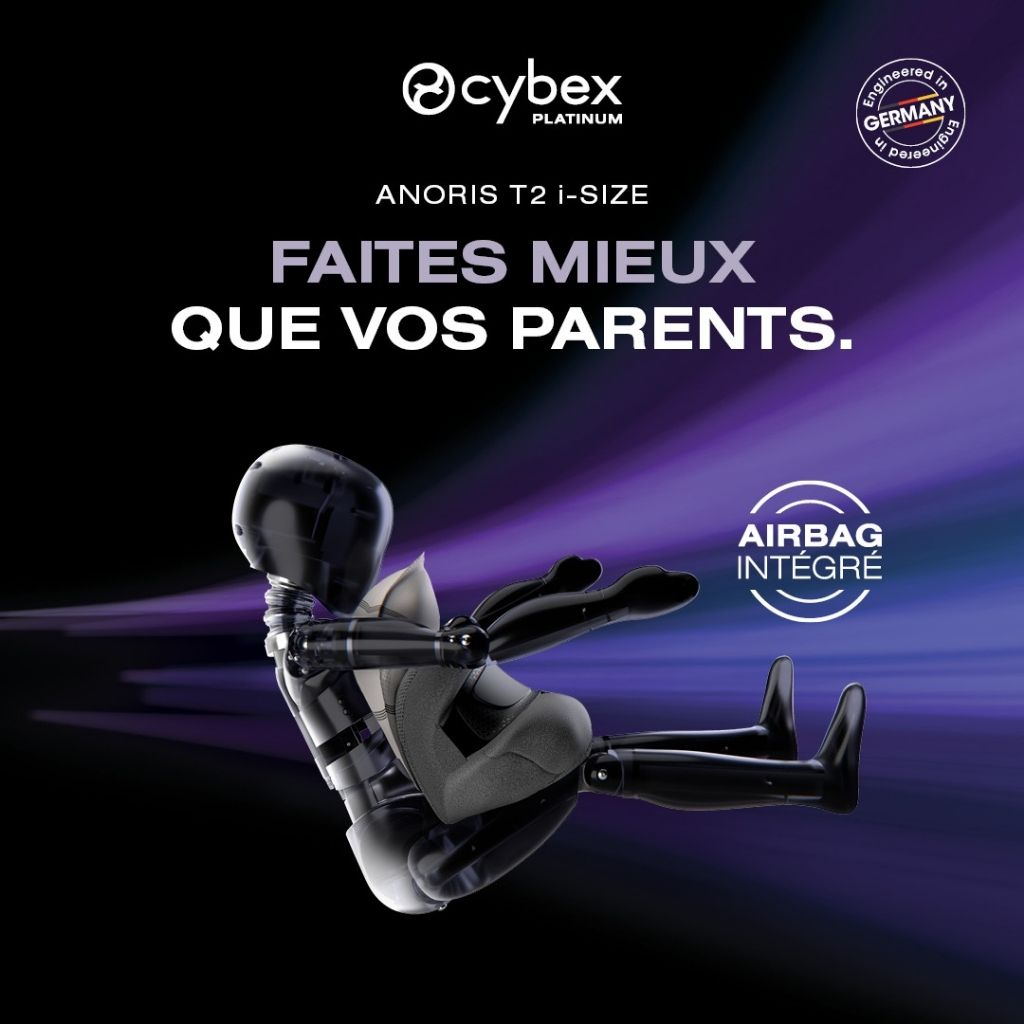 Cybex Siège Auto Anoris T2 i-Size Plus White-Light Grey