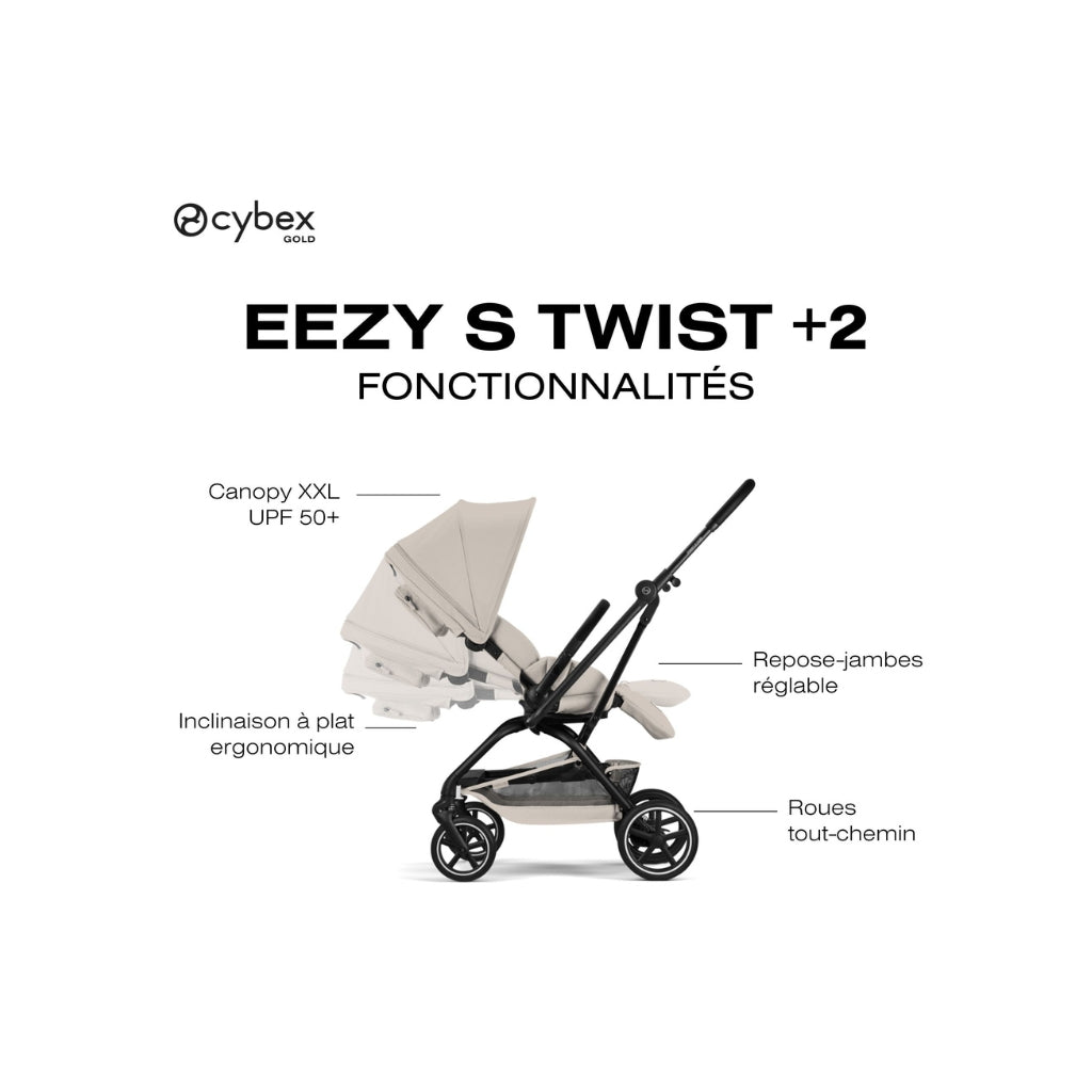 Cybex Poussette Eezy S Twist+2 Dune Grey