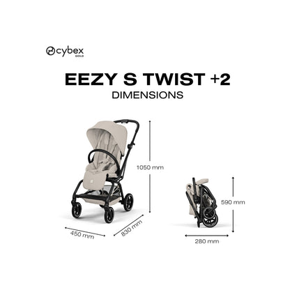 Cybex Poussette Eezy S Twist+2 Dune Grey