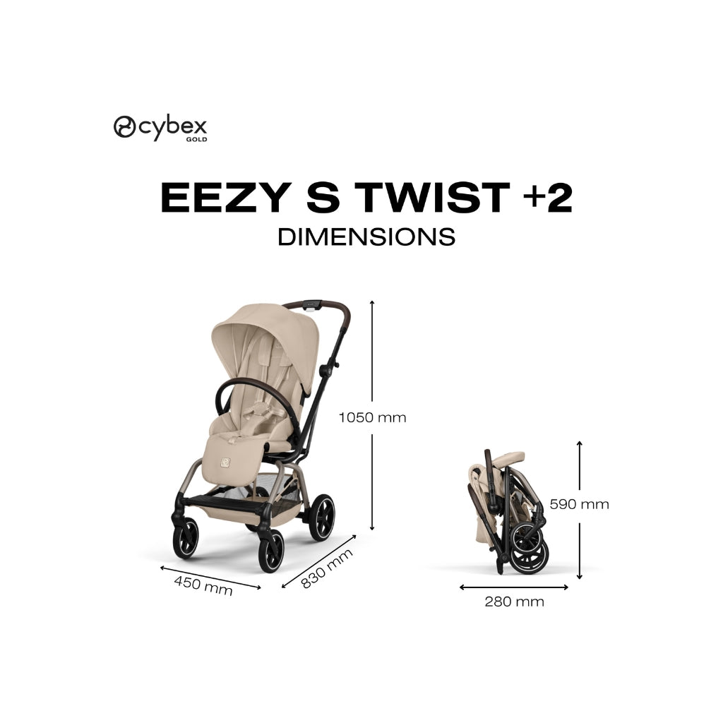 Cybex Poussette Eezy S Twist+2 Almond Beige